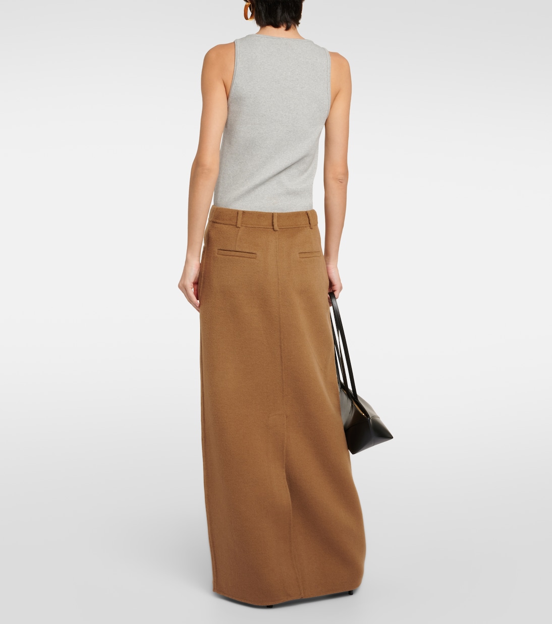 Falda larga Malvo de mezcla de lana | The Frankie Shop