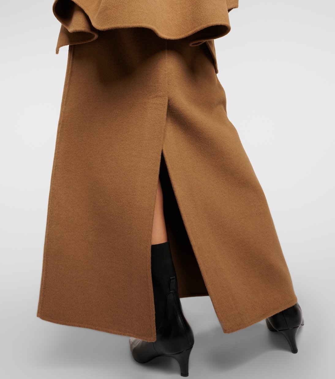 Falda larga Malvo de mezcla de lana | The Frankie Shop