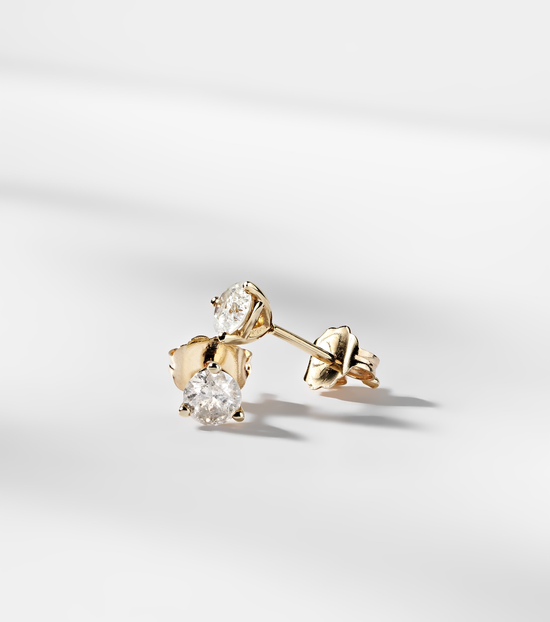 Ohrringe aus 14kt Gelbgold mit Diamanten | Stone and Strand