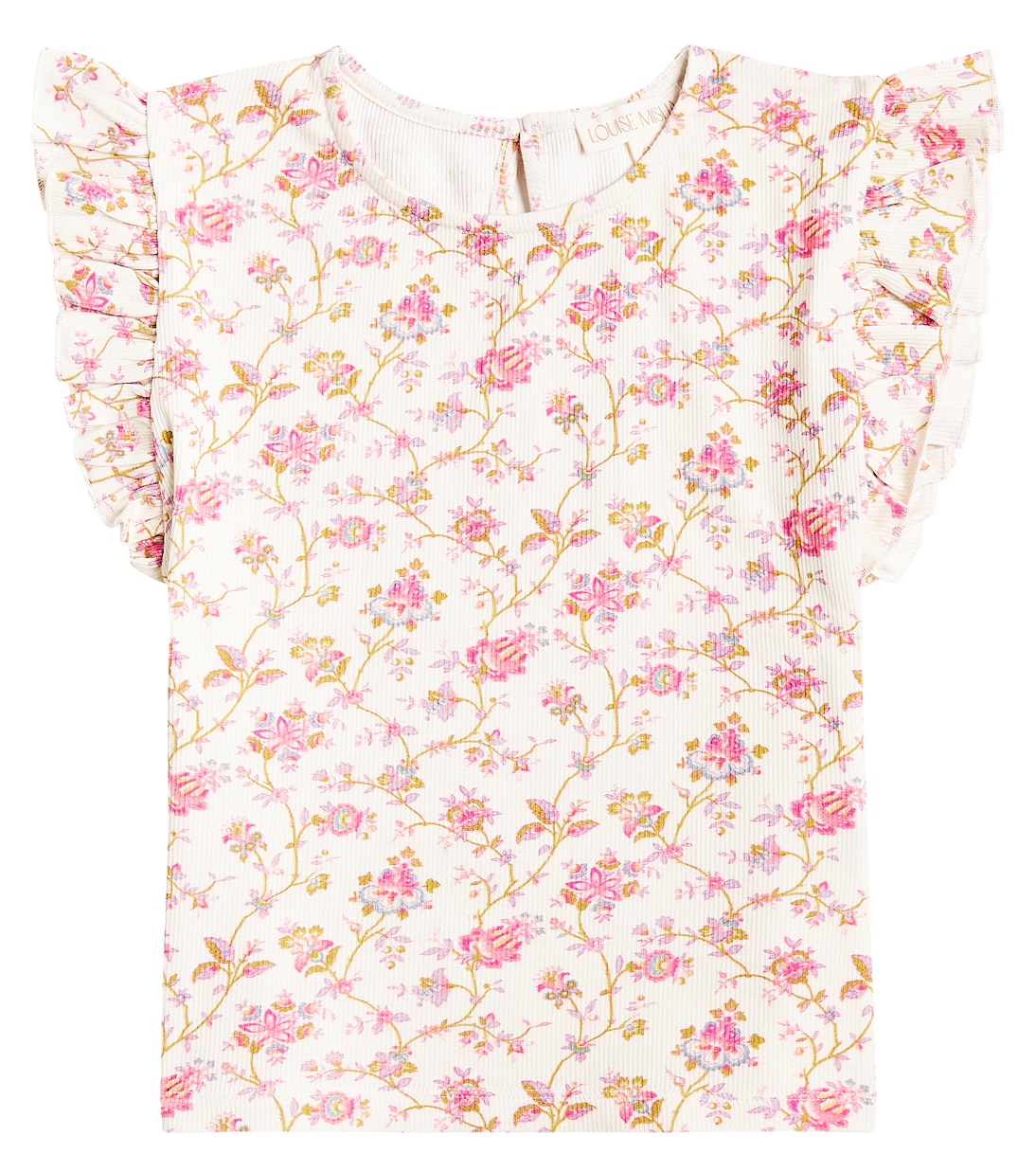 Hermance ruffled floral cotton-blend shirt | Louise Misha