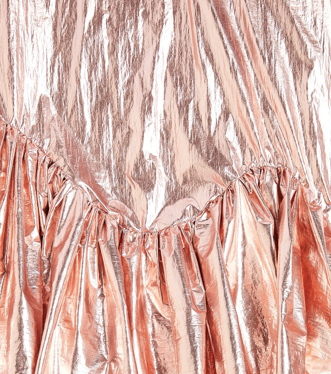 Ruffled lamé dress | Caroline Bosmans