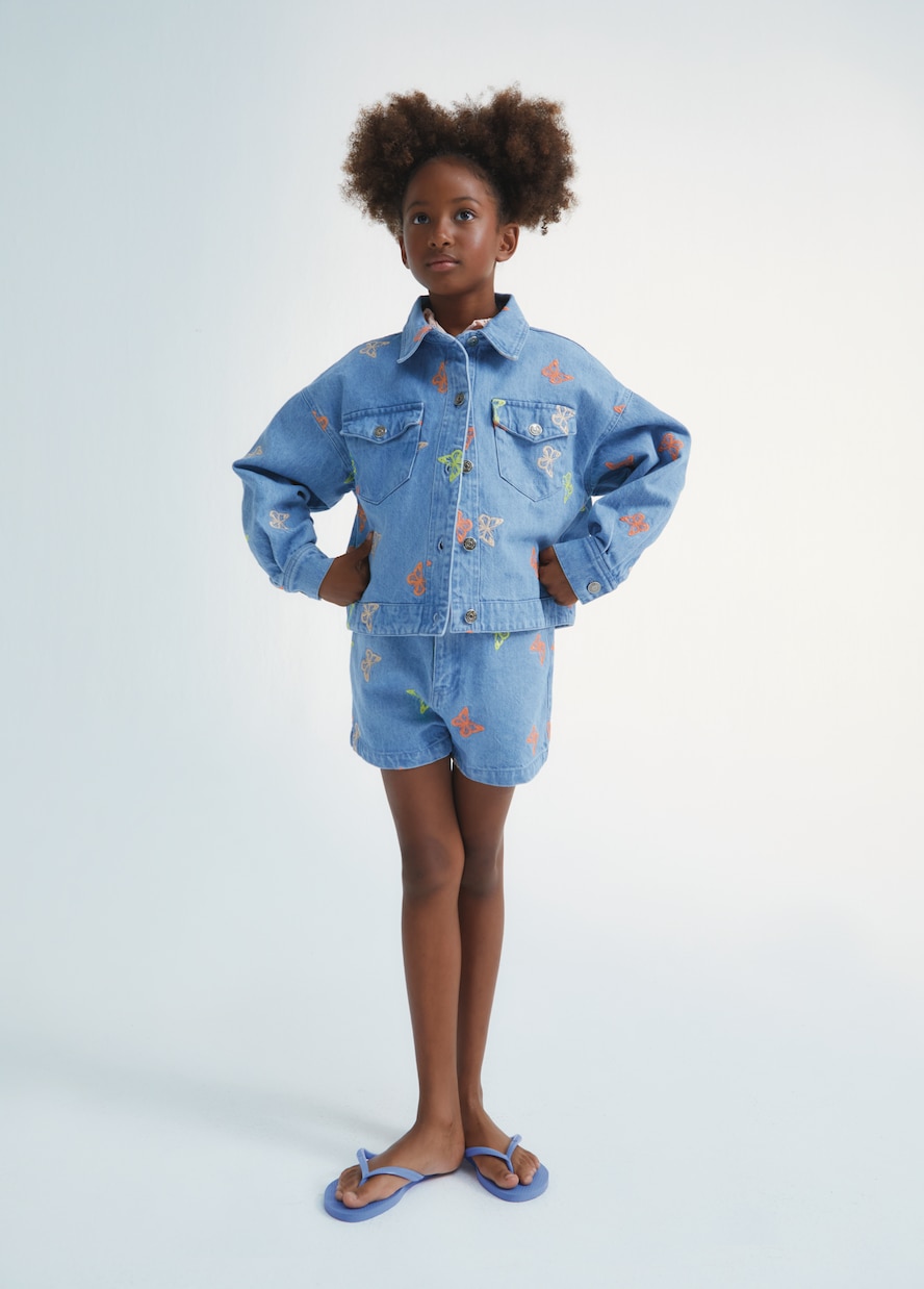 Burbank embroidered denim jacket | The New Society