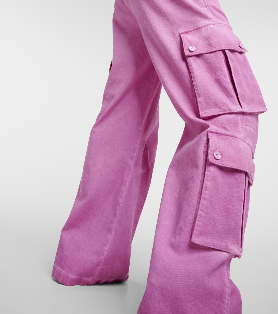 Mid-rise cotton flared cargo pants | Dolce&Gabbana