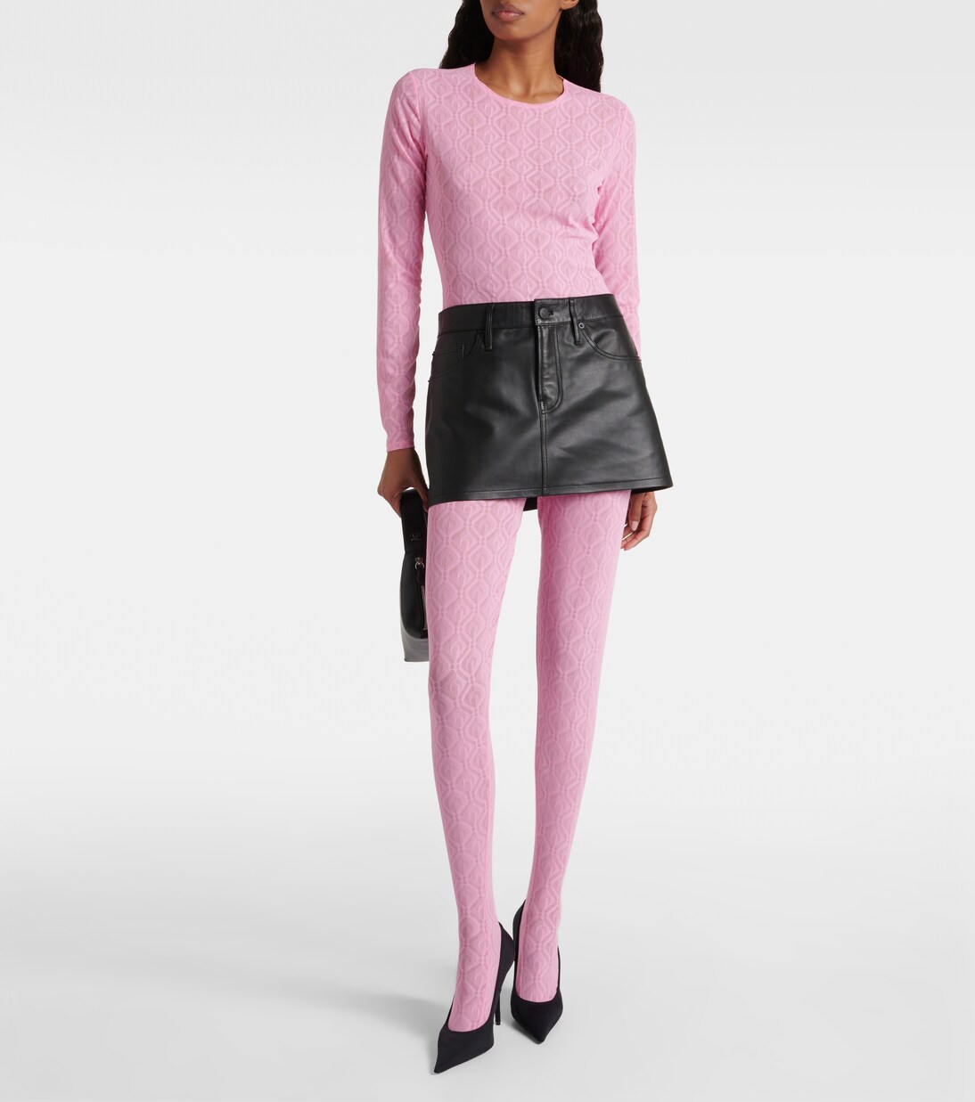 Leggings Moon Diamant aus Mesh | Marine Serre