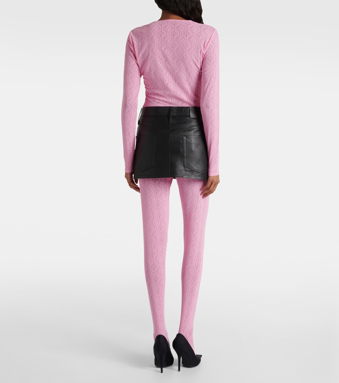 Leggings Moon Diamant aus Mesh | Marine Serre