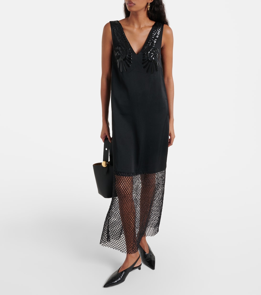 Abito sottoveste in raso | Jacques Wei