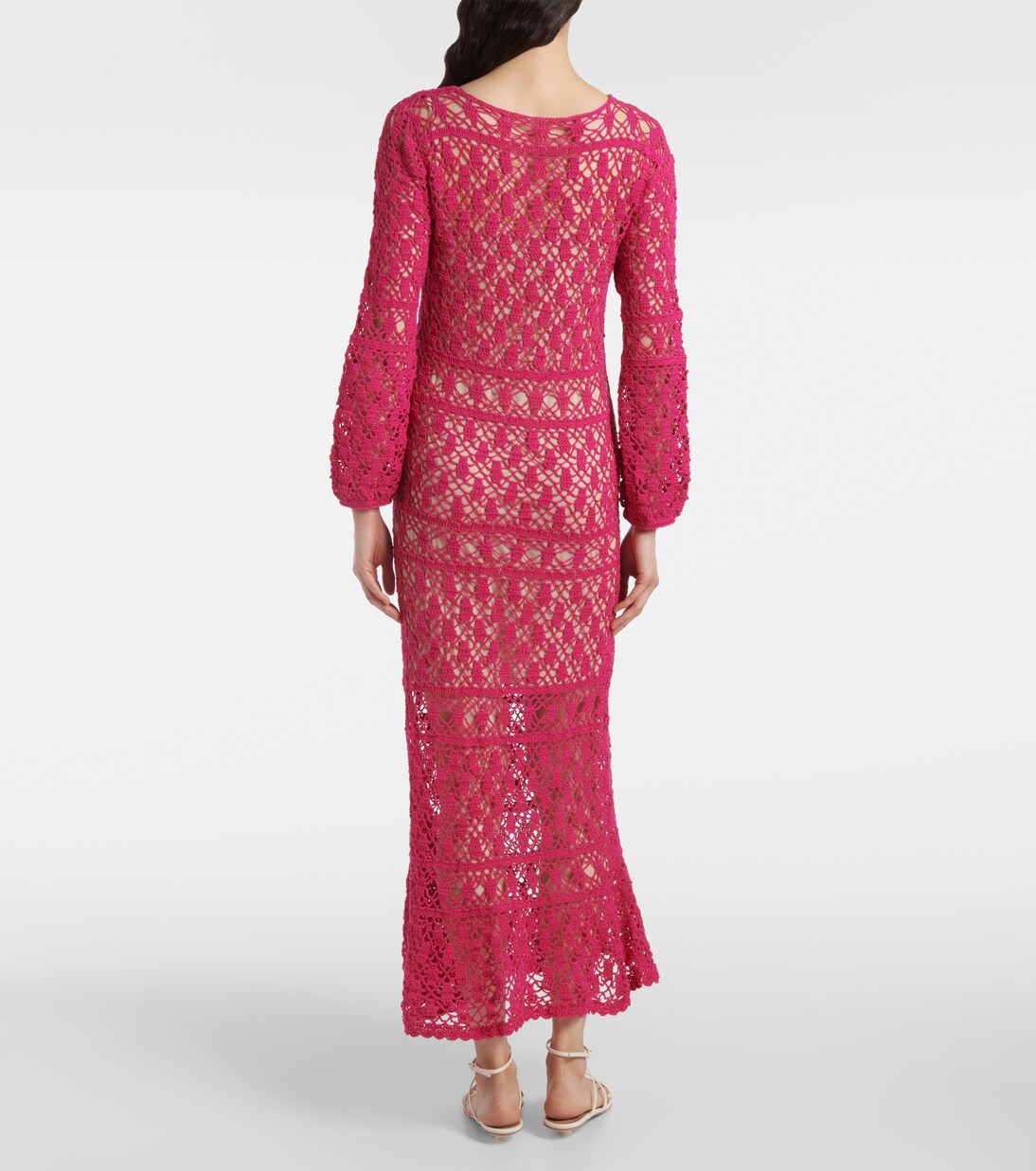 Jennifer cotton crochet maxi dress | Anna Kosturova