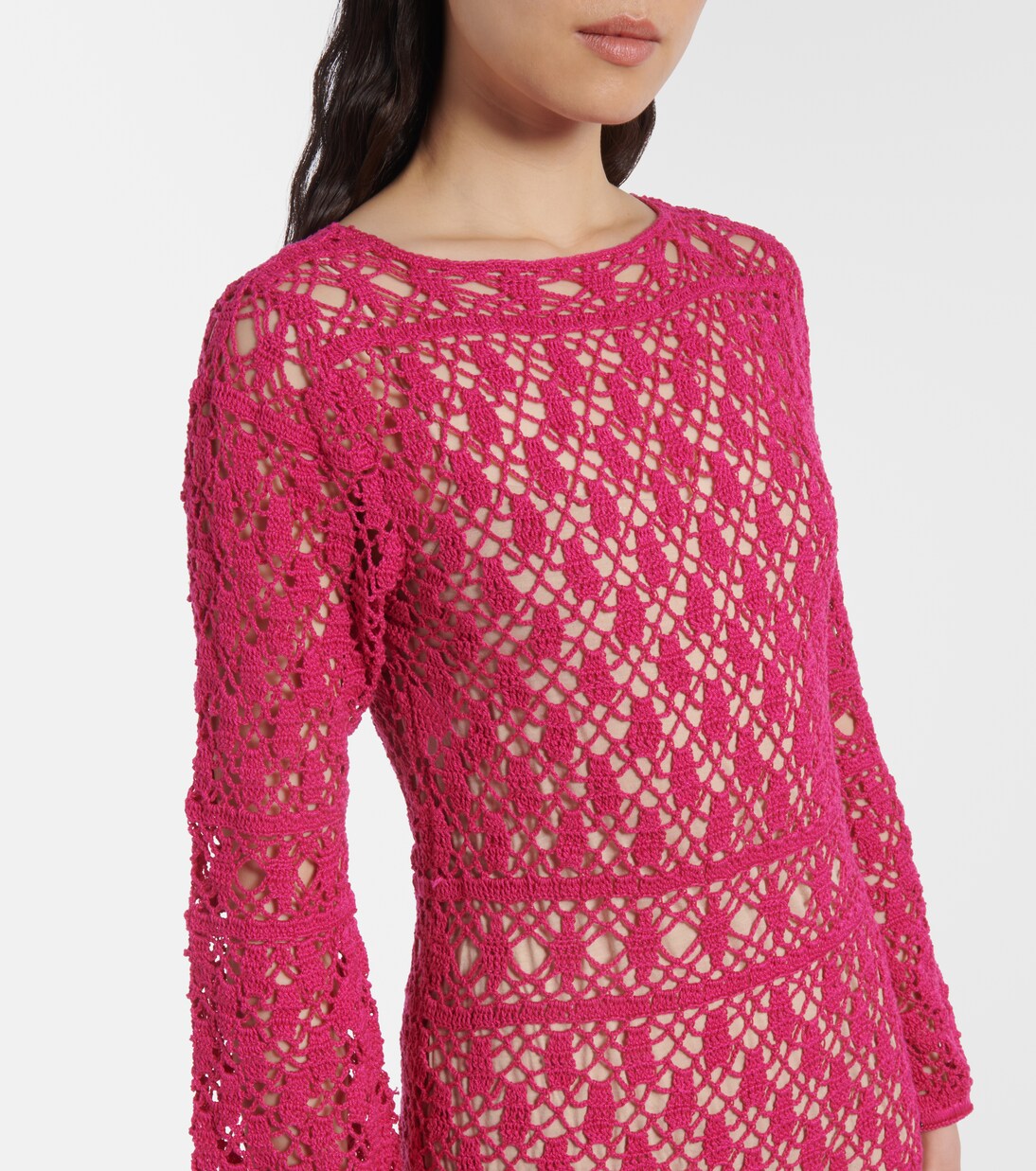 Jennifer cotton crochet maxi dress | Anna Kosturova