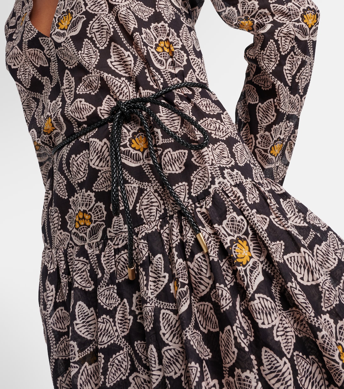 Ottie floral cotton midi dress | Zimmermann