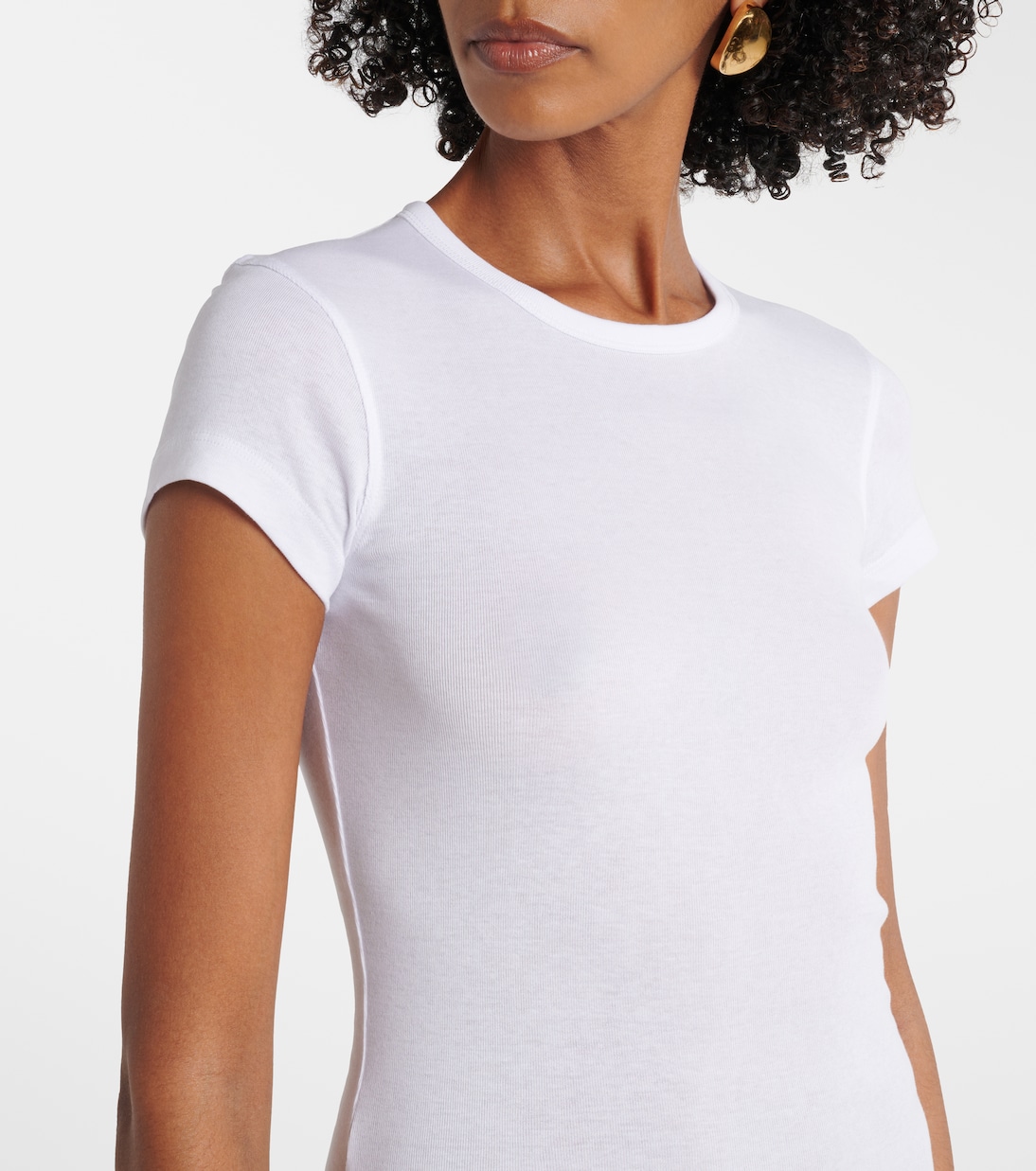 Abito corto in jersey di cotone | Wardrobe.NYC