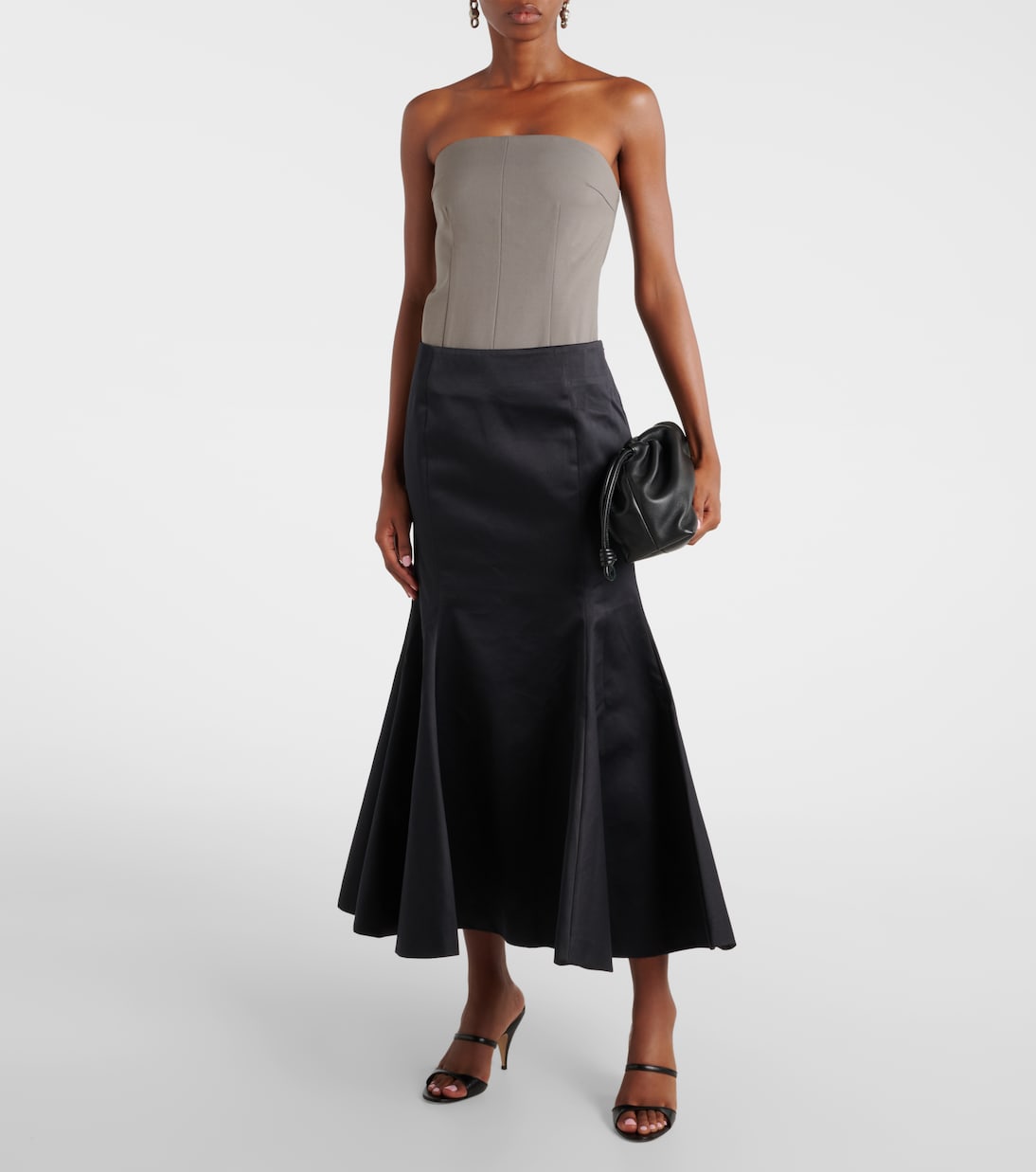 Midirock Burgeon aus Satin | Entire Studios