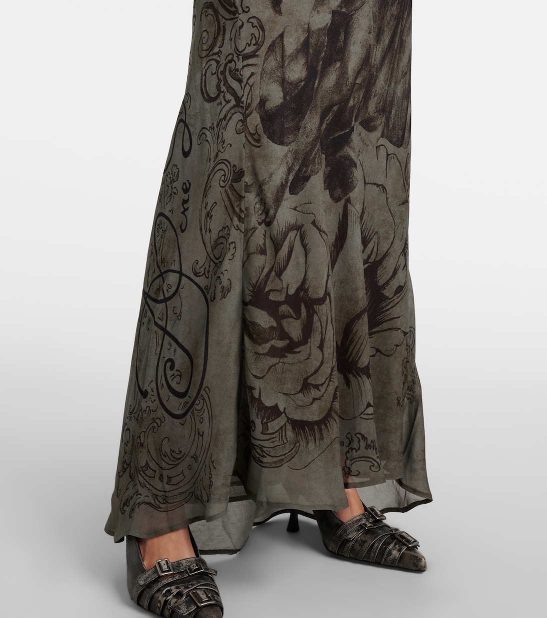 Robe longue imprimée | Acne Studios