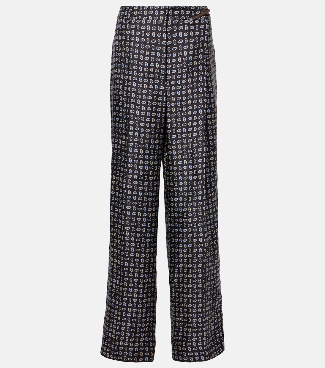 Gerade Hose aus Seiden-Twill | Prada