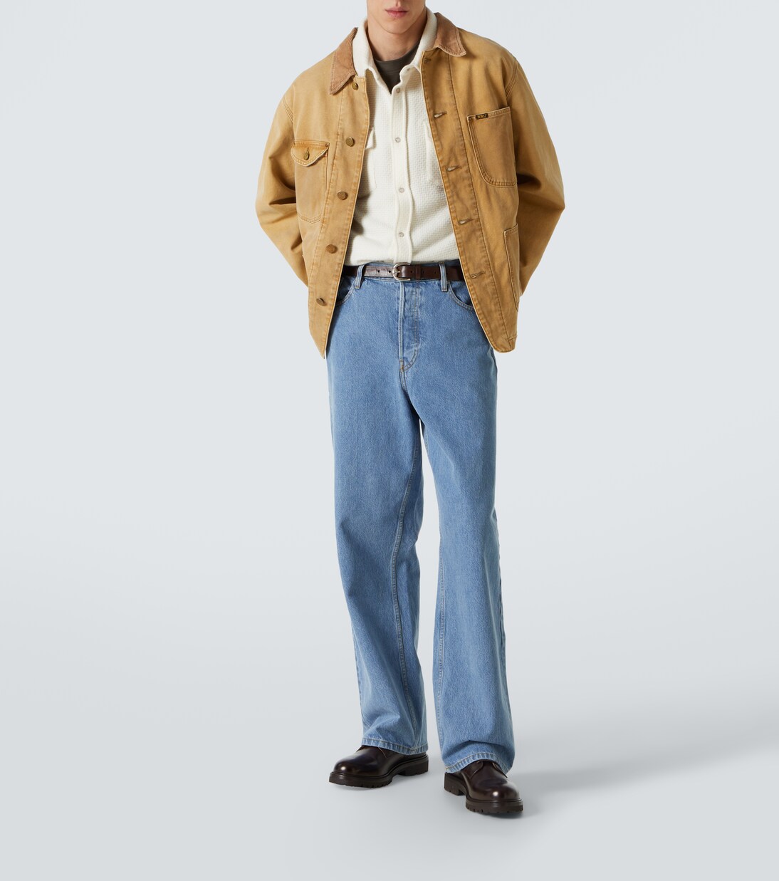 Camisa gofrada de cachemir | God's True Cashmere