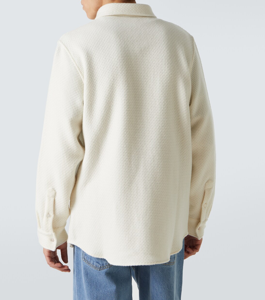 Camisa gofrada de cachemir | God's True Cashmere