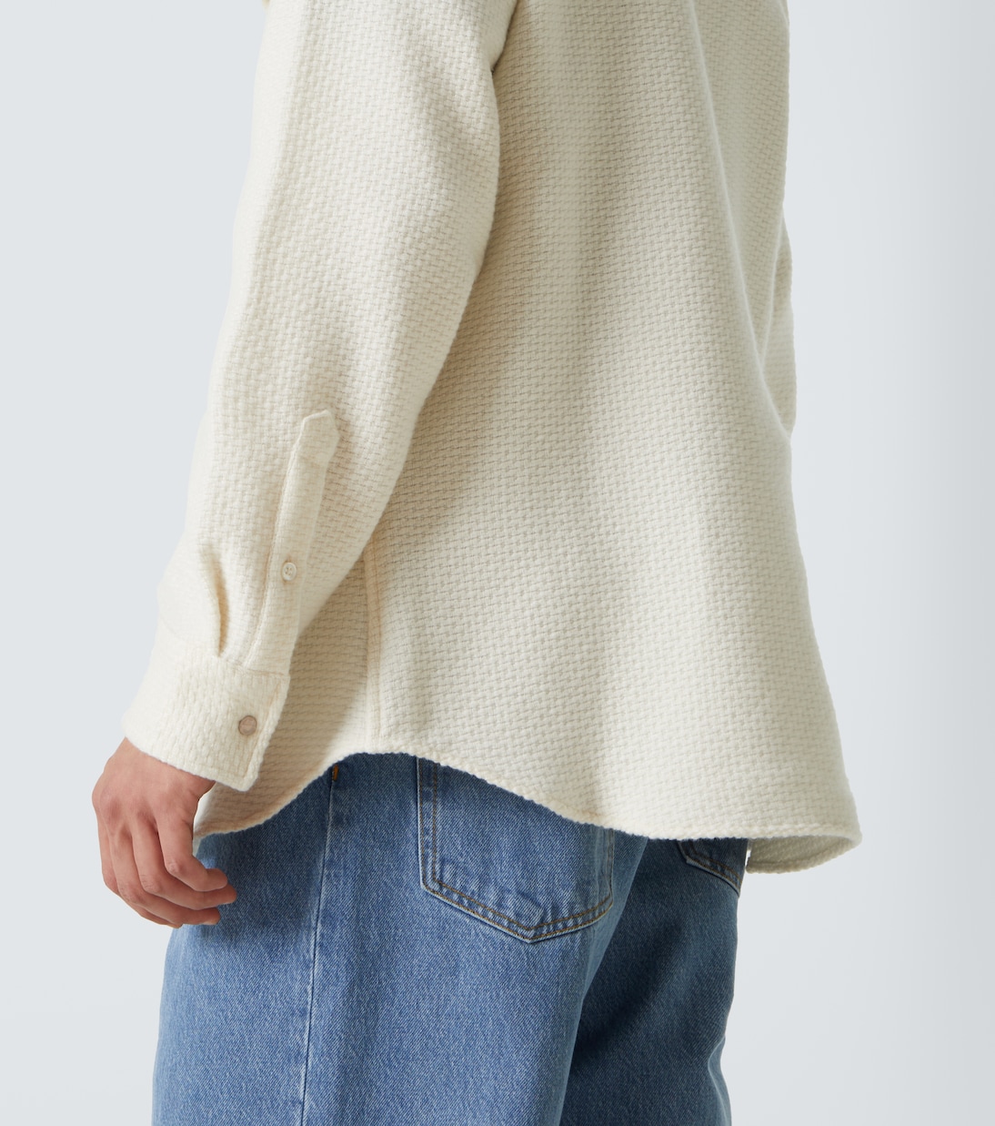 Camisa gofrada de cachemir | God's True Cashmere