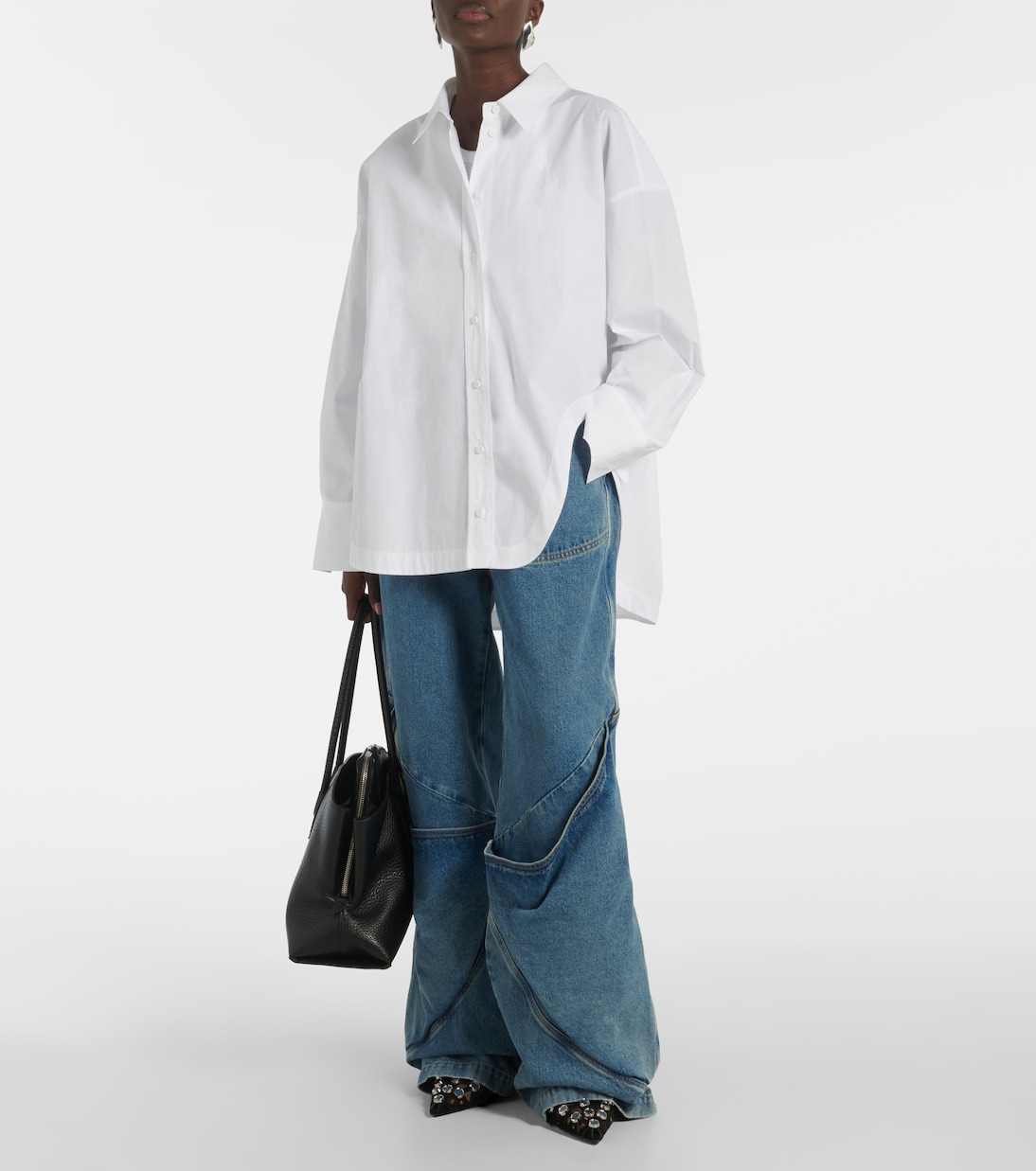 Tote Bag La Passeggiata Medium aus Leder | The Attico