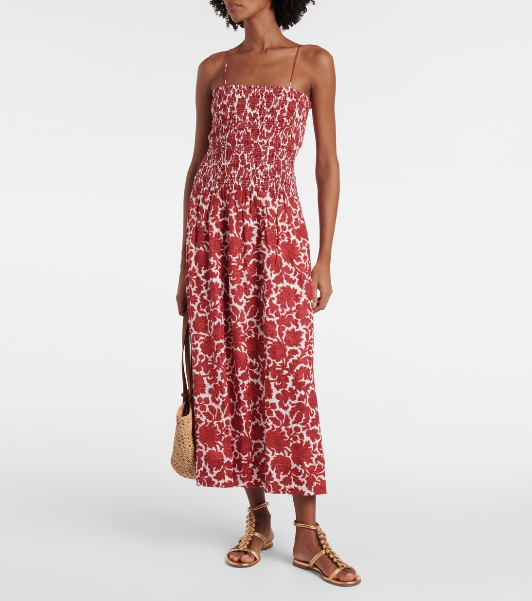 Robe longue Geriba en lin à fleurs | Faithfull