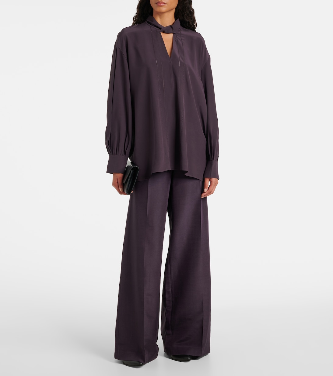 Bluse Rivoli aus Crêpe de Chine aus Seide | Joseph