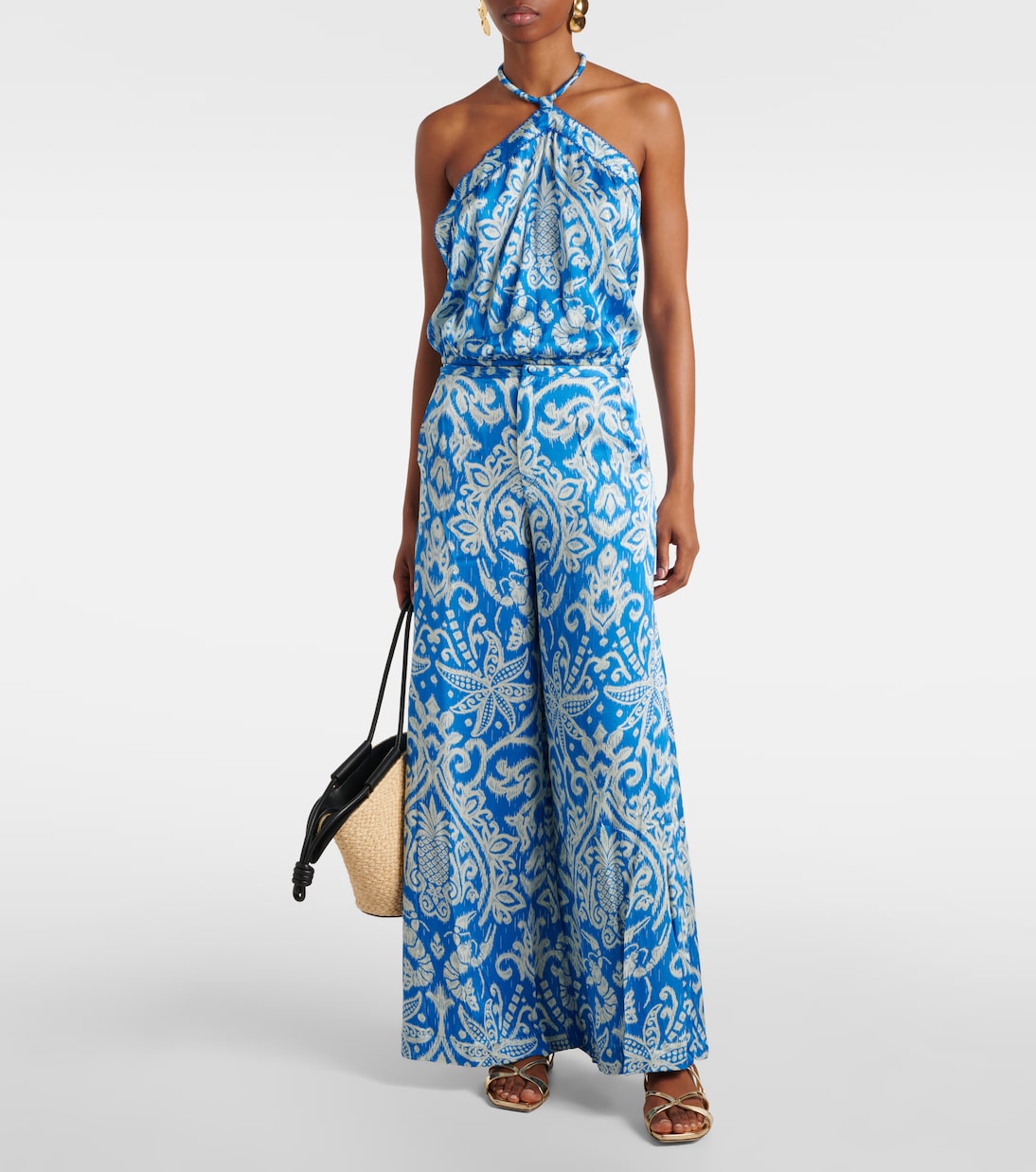 Pantalon ample Clea à taille haute | Poupette St Barth