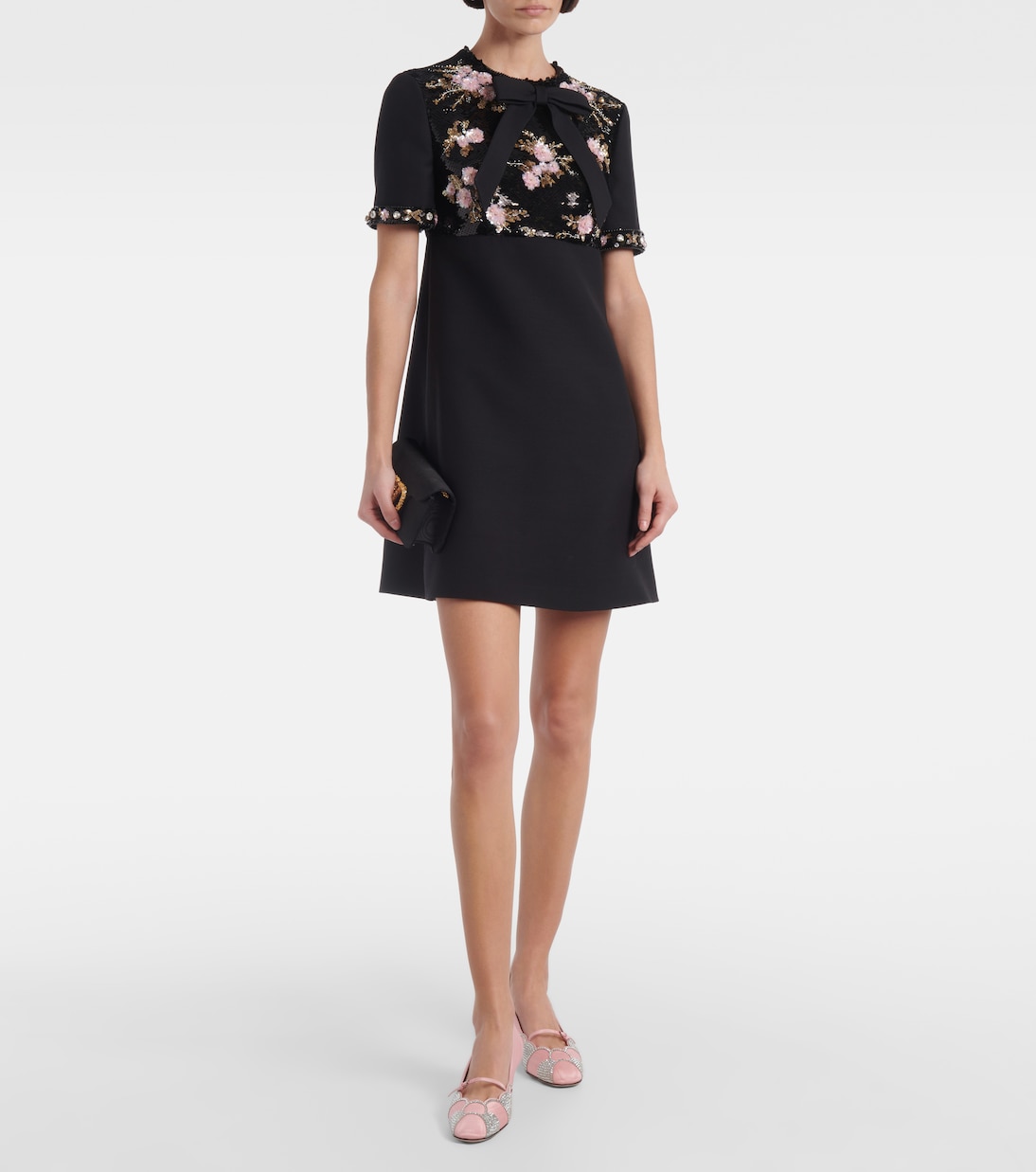 Bowow 45 embellished moiré pumps | Valentino Garavani