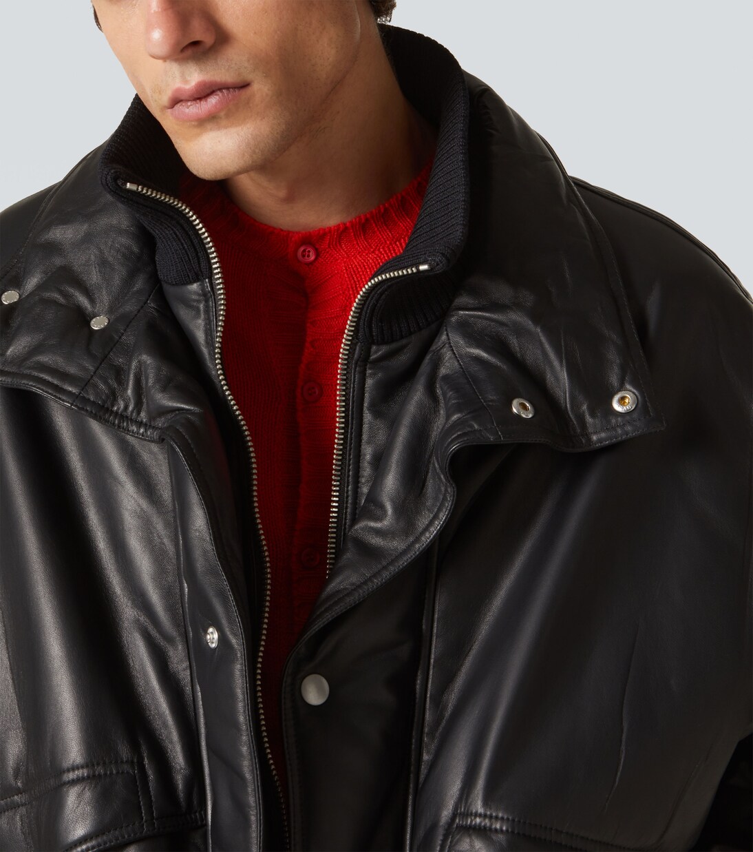 Bomberjacke aus Leder | Prada