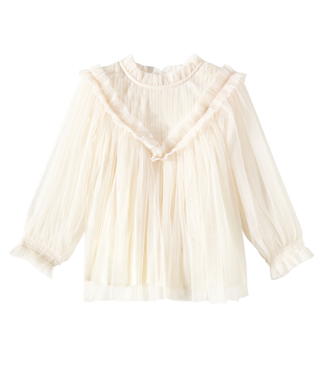 Top Sandra con maniche a sbuffo e volant | C'era Una Volta