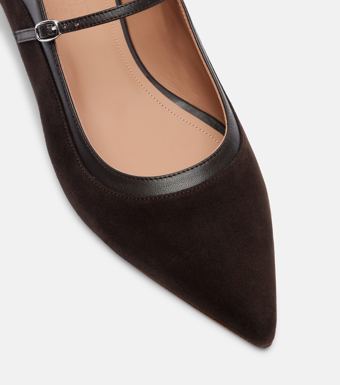 Corina leather and suede Mary Jane flats | Malone Souliers