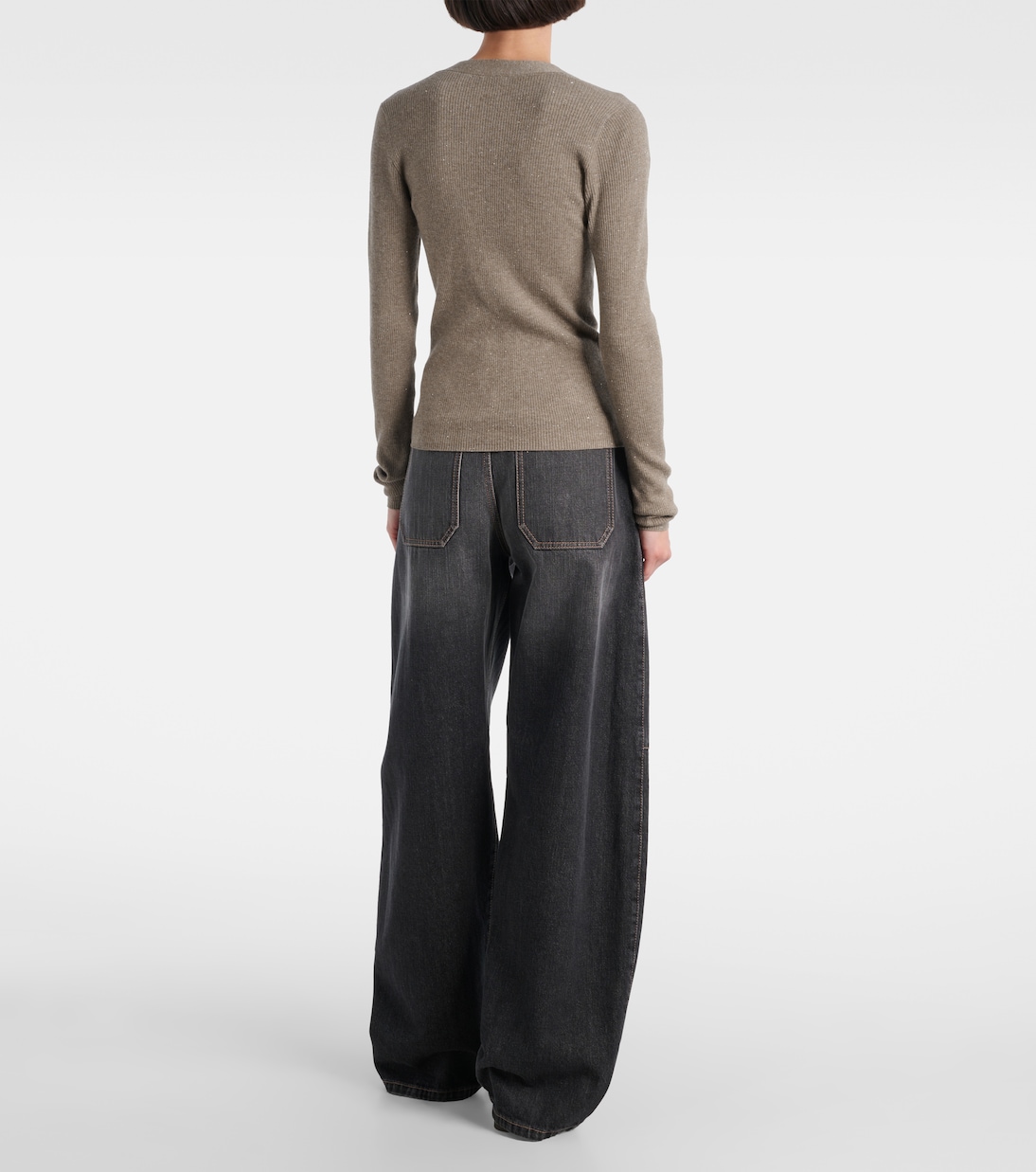 Cardigan aus Rippstrick  | Brunello Cucinelli