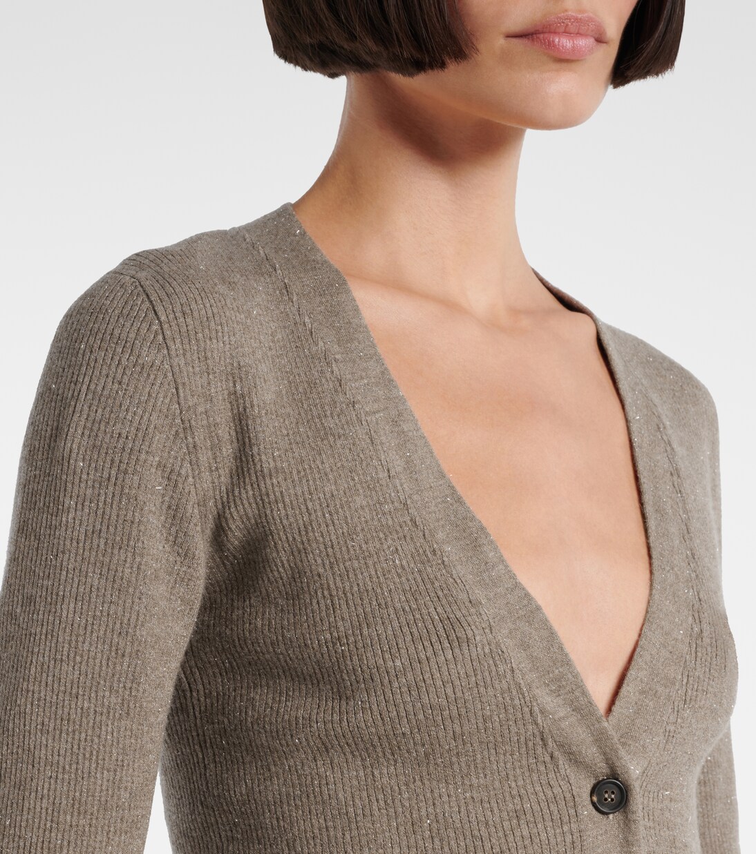 Cardigan aus Rippstrick  | Brunello Cucinelli