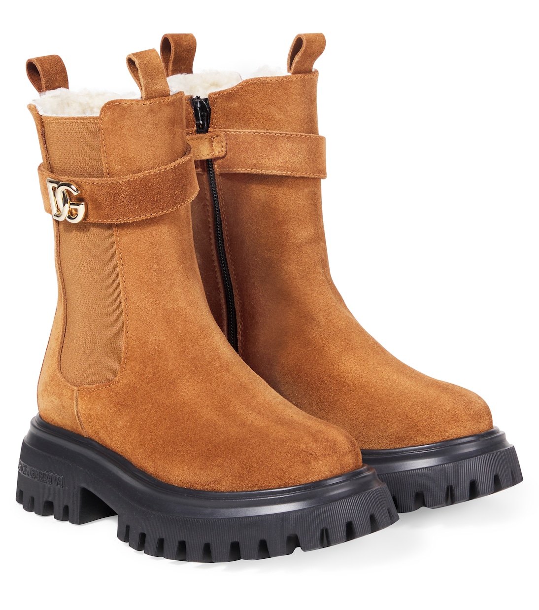 DG leather ankle boots | Dolce&Gabbana Kids