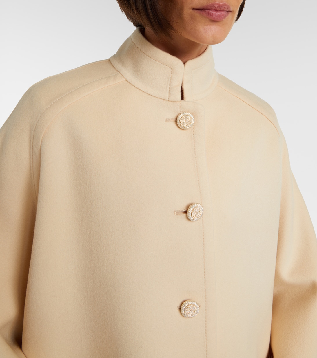 Abrigo de Crepe Couture con lazos | Valentino