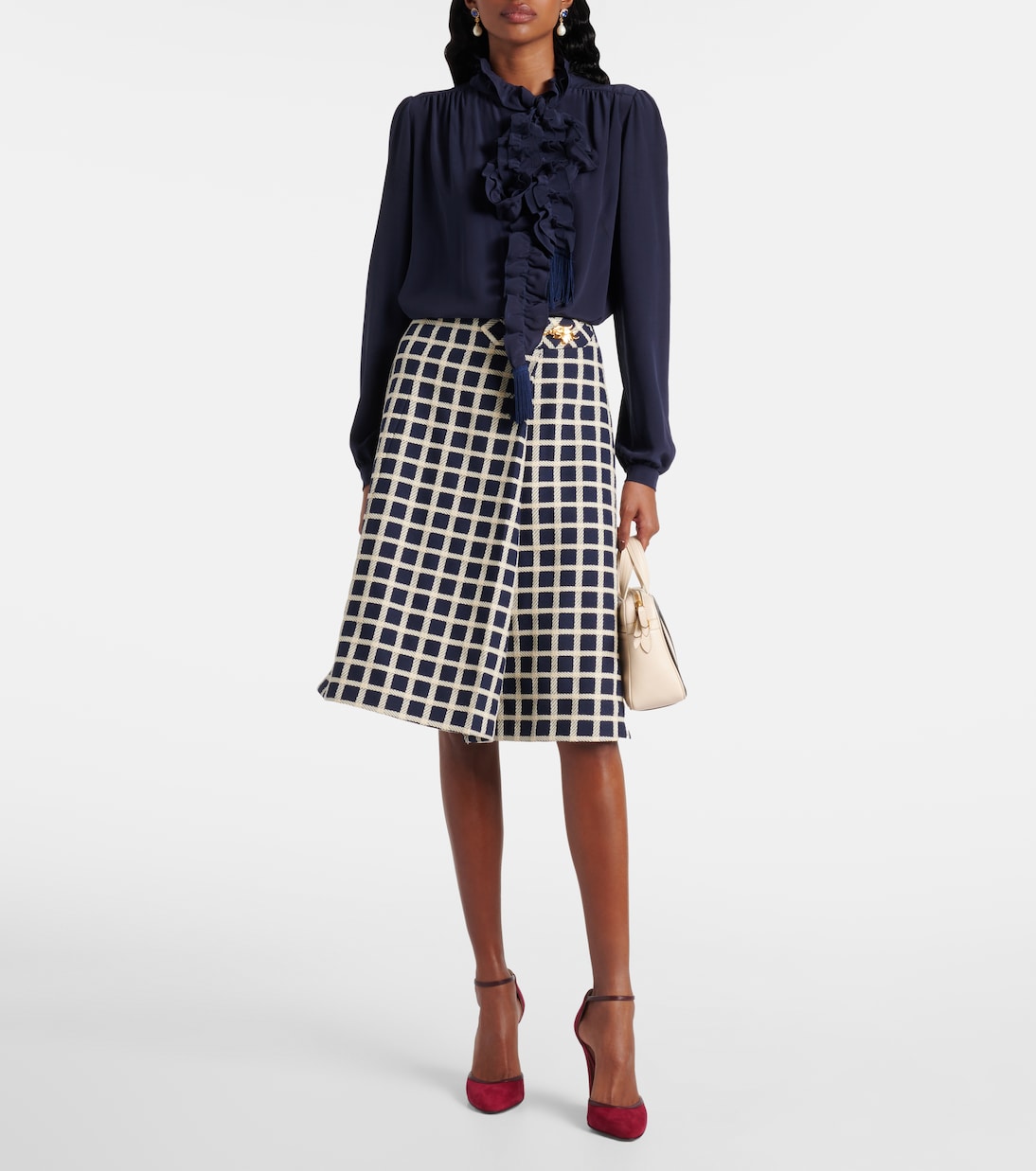 Blusa de seda con volantes | Valentino