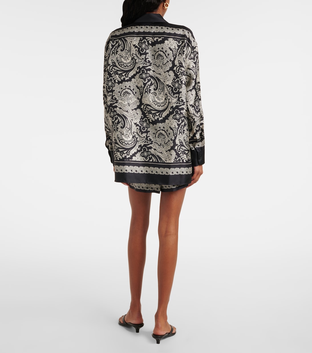 Alfie paisley silk twill shirt | Nili Lotan