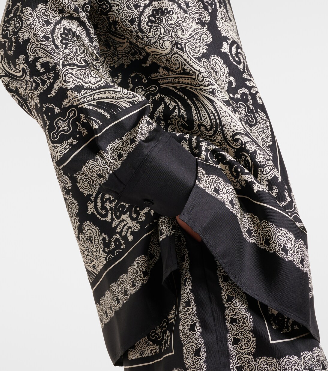 Alfie paisley silk twill shirt | Nili Lotan