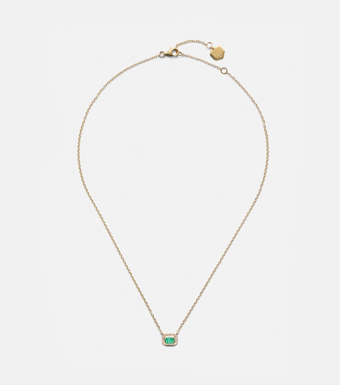 Collier en or 18 ct, émeraudes et diamants | Shay Jewelry