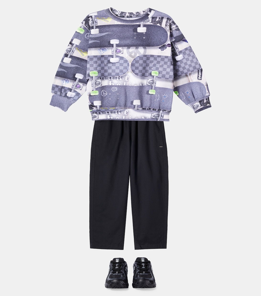 Monti printed cotton sweatshirt | Molo