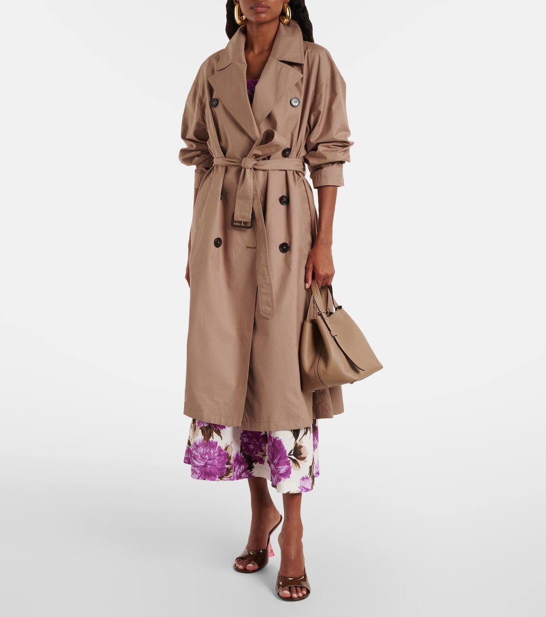 Fiorito cotton-blend twill trench coat | Max Mara