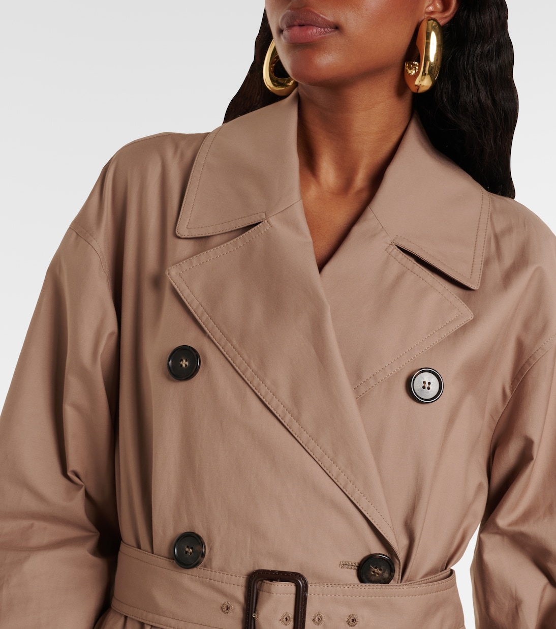 Fiorito cotton-blend twill trench coat | Max Mara