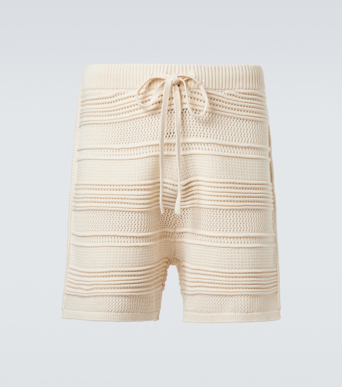 Crochet cotton-blend shorts | Commas