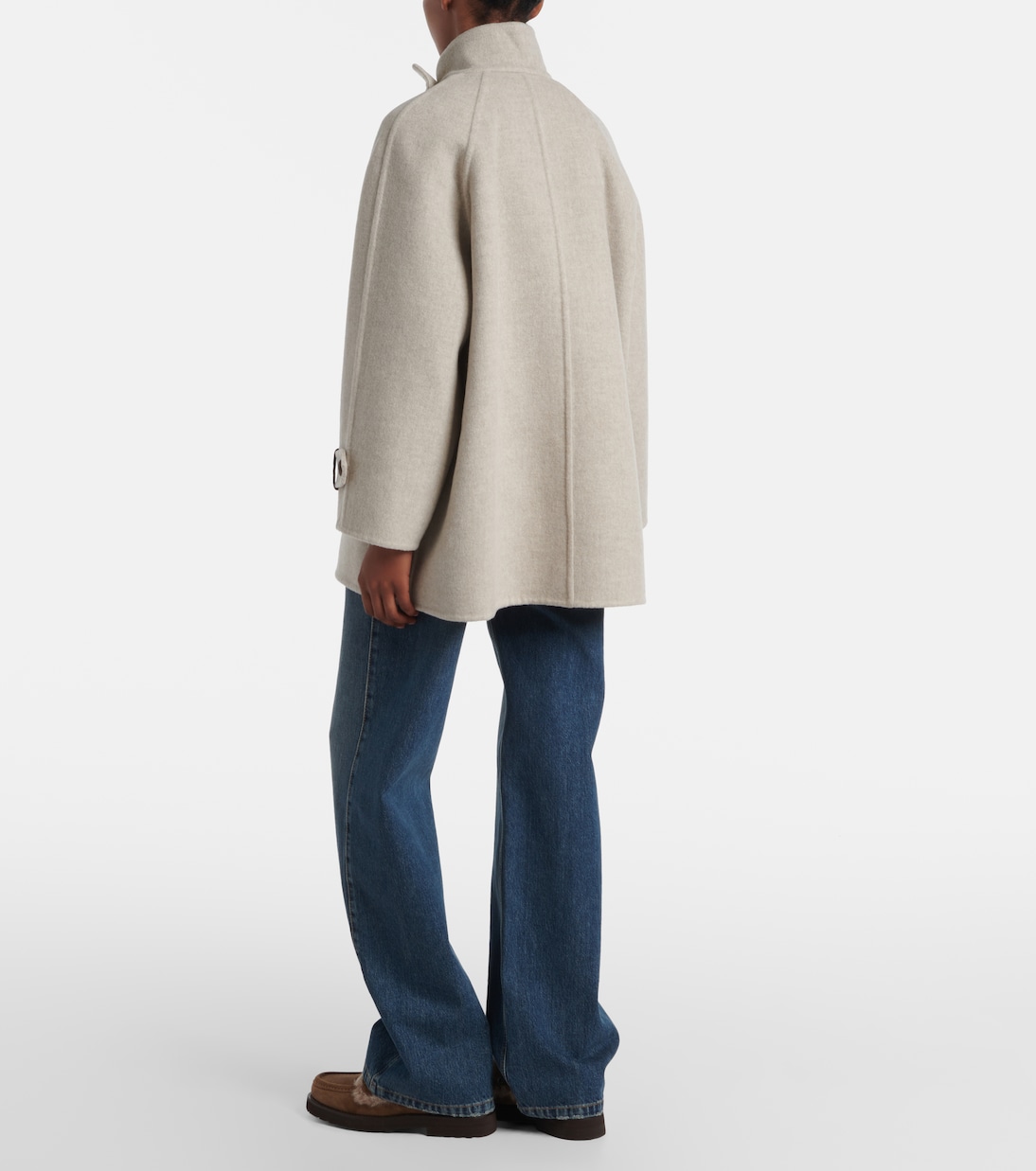 Double-breasted wool and cashmere coat | Brunello Cucinelli