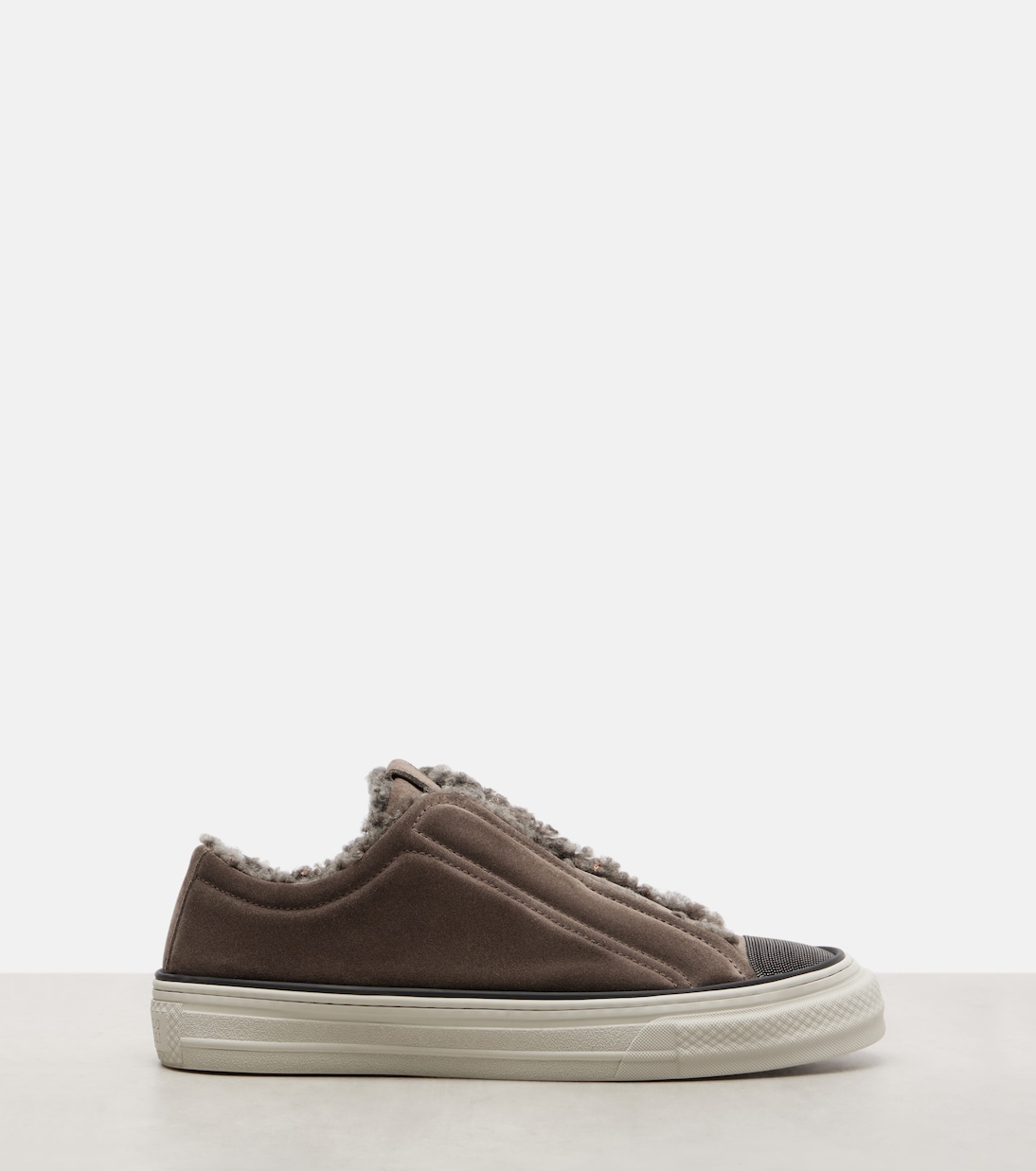 Monili suede slip-on shoes | Brunello Cucinelli