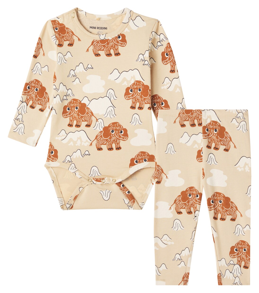 Baby - Body e pantaloni Mammoth in misto cotone | Mini Rodini