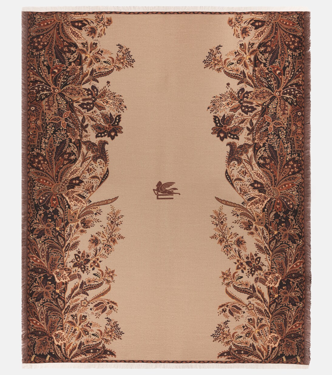Clergy Pegaso floral wool throw | Etro