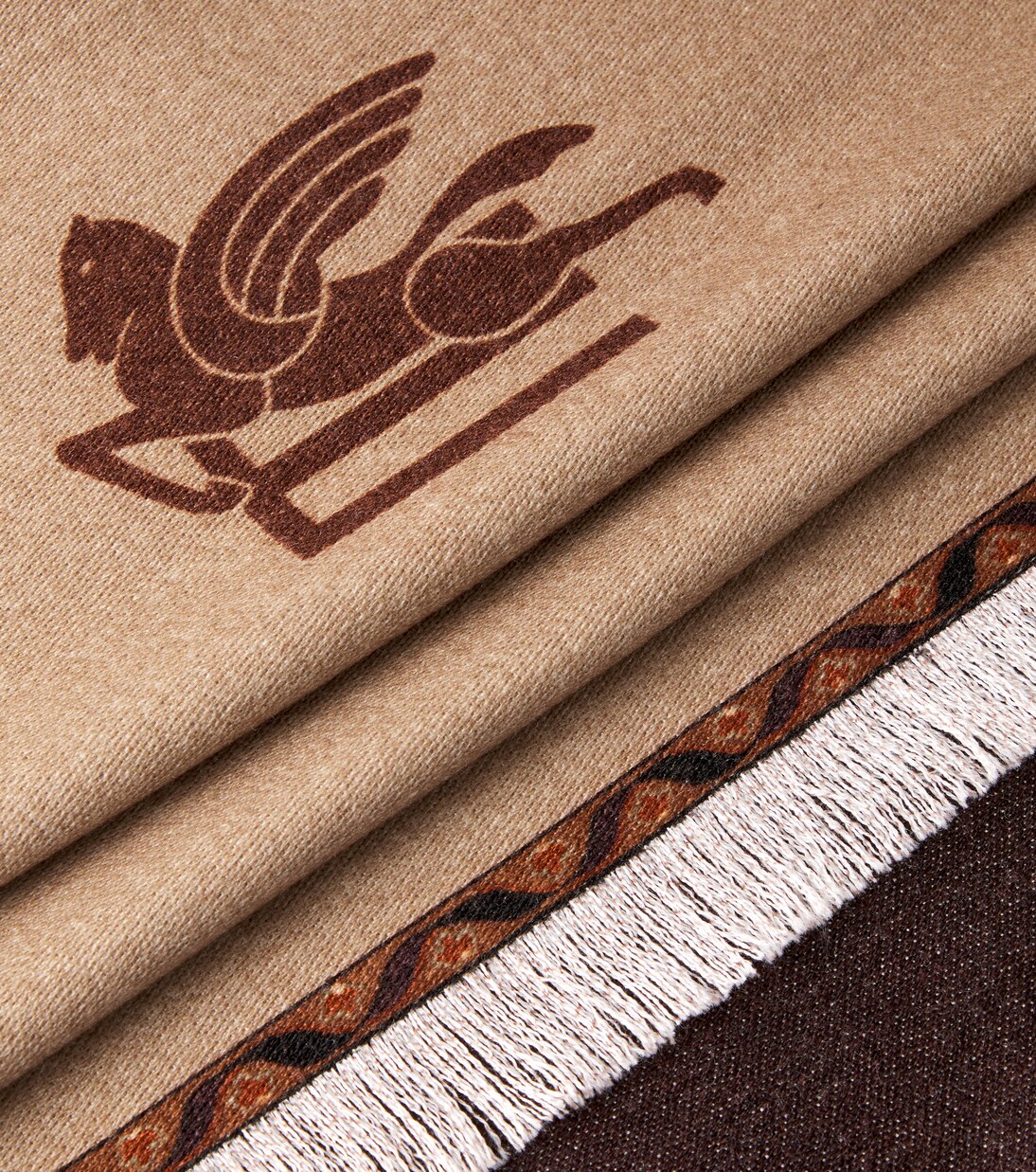 Clergy Pegaso floral wool throw | Etro