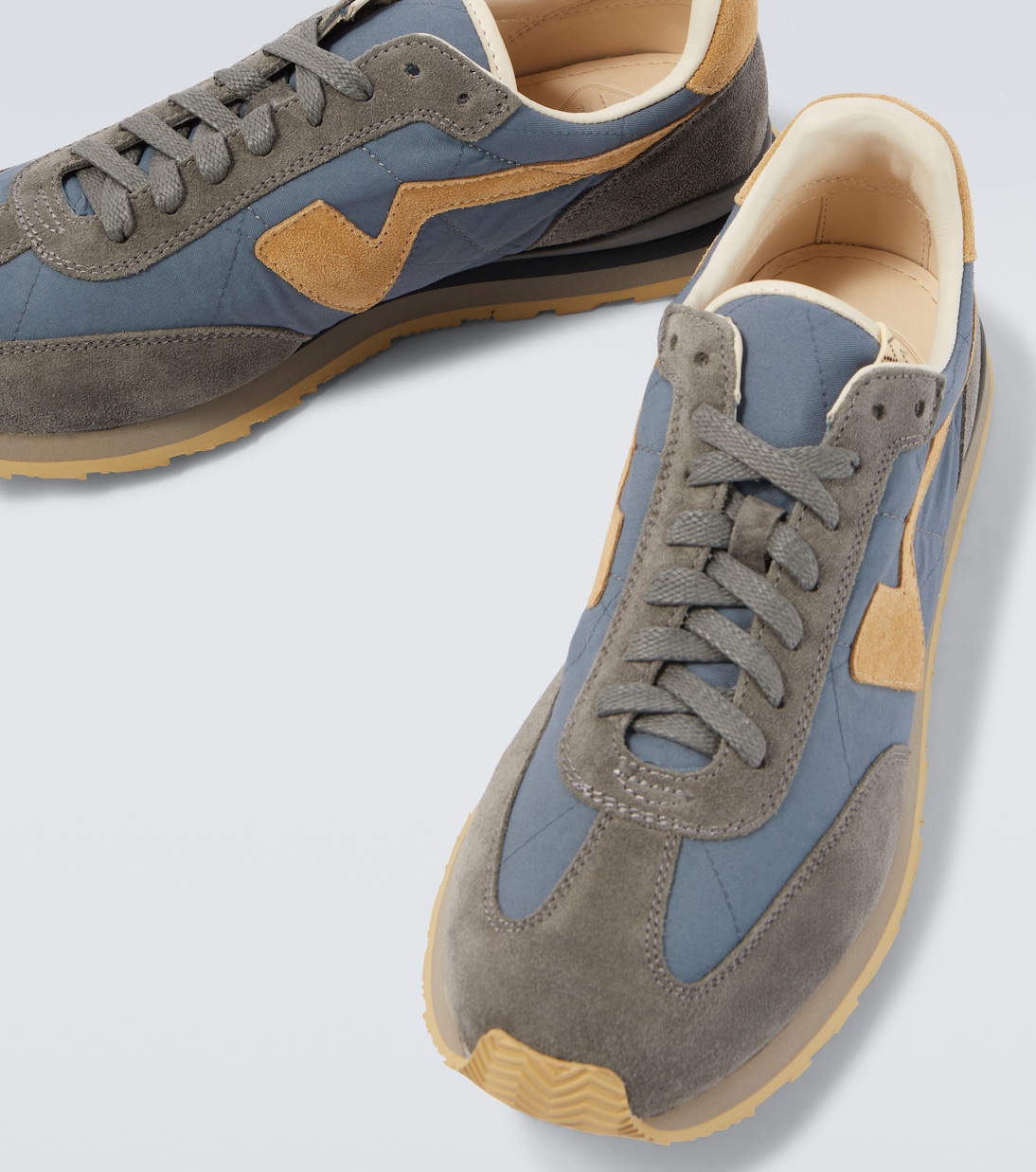 FKT suede-trimmed sneakers | Visvim