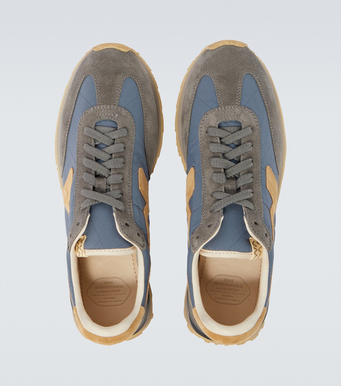 FKT suede-trimmed sneakers | Visvim