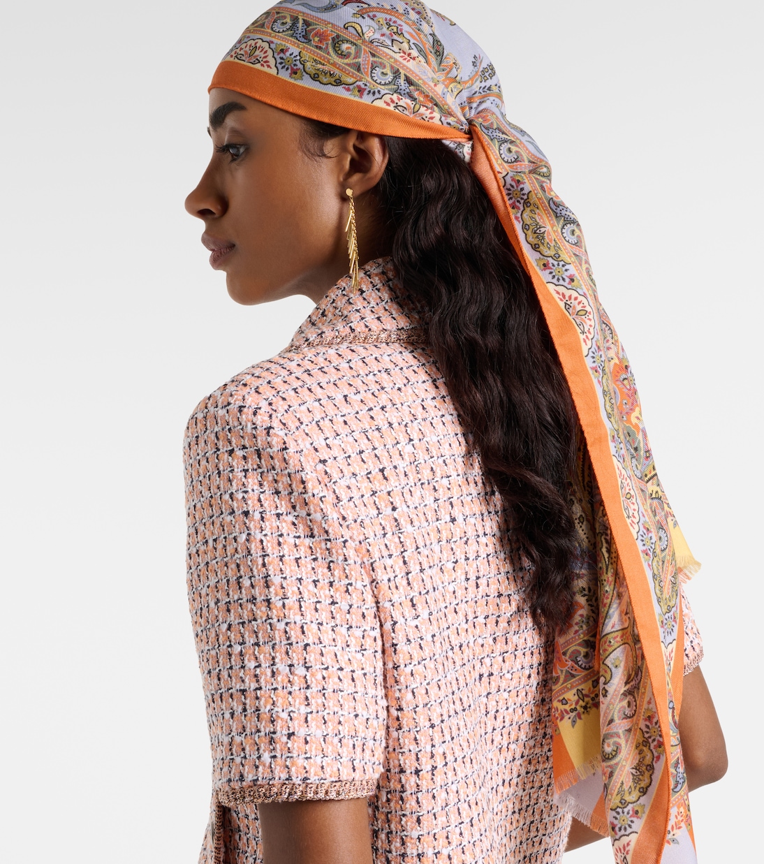 Floral wool and silk scarf  | Etro