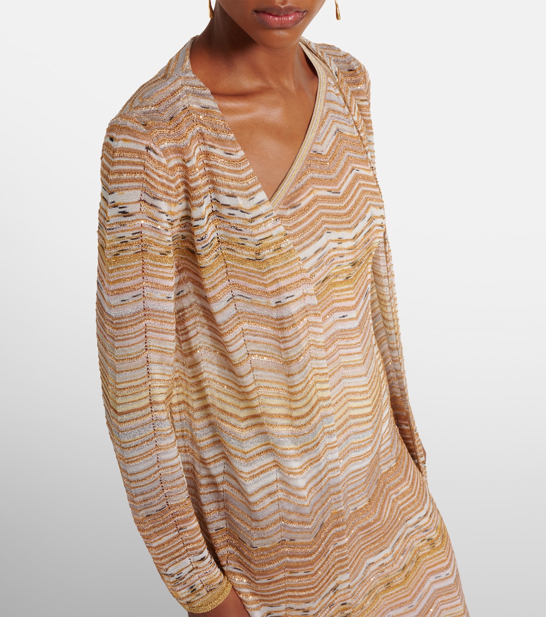Zigzag lamé cardigan | Missoni