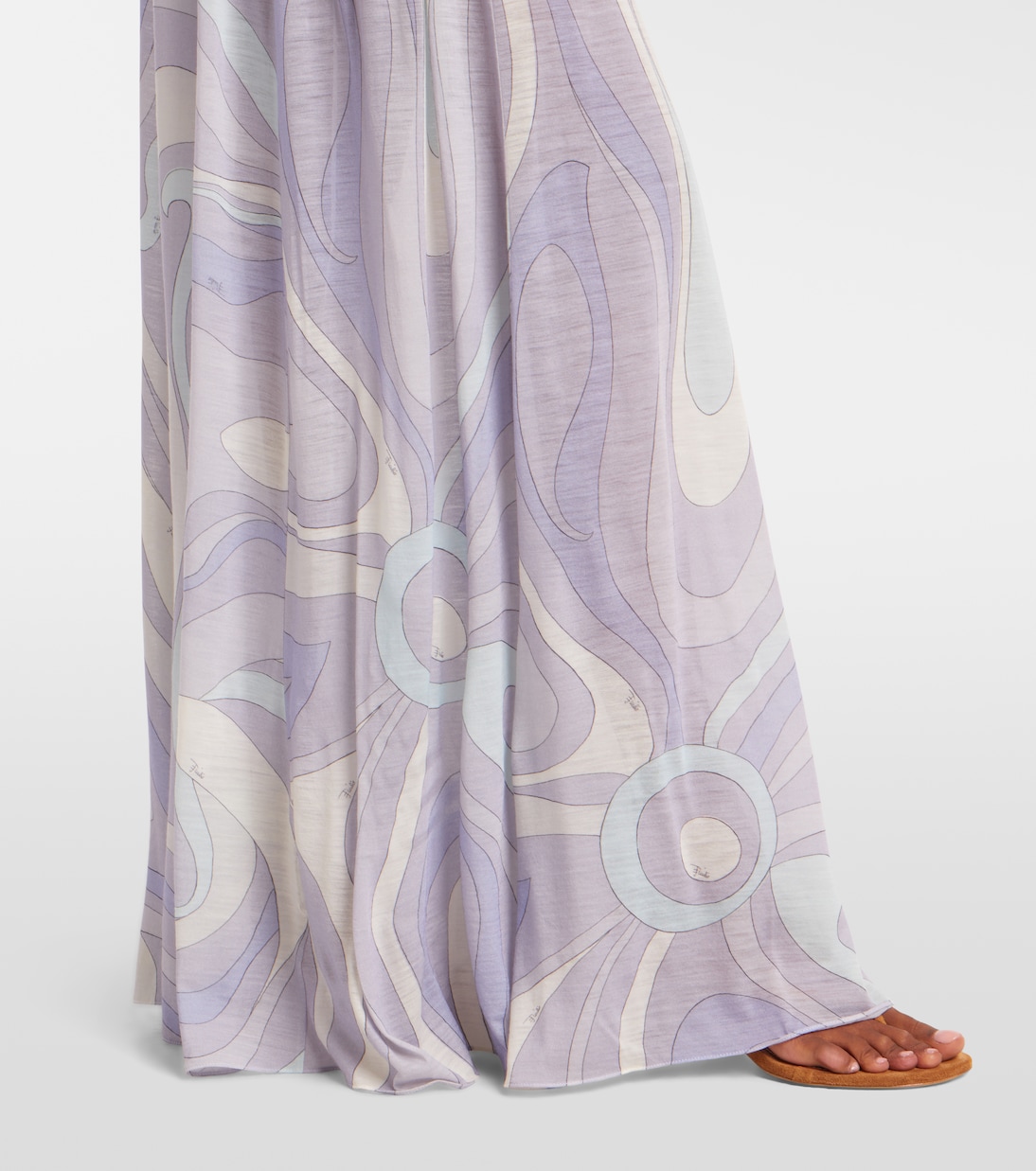 Iride gathered wool-blend gown | Pucci